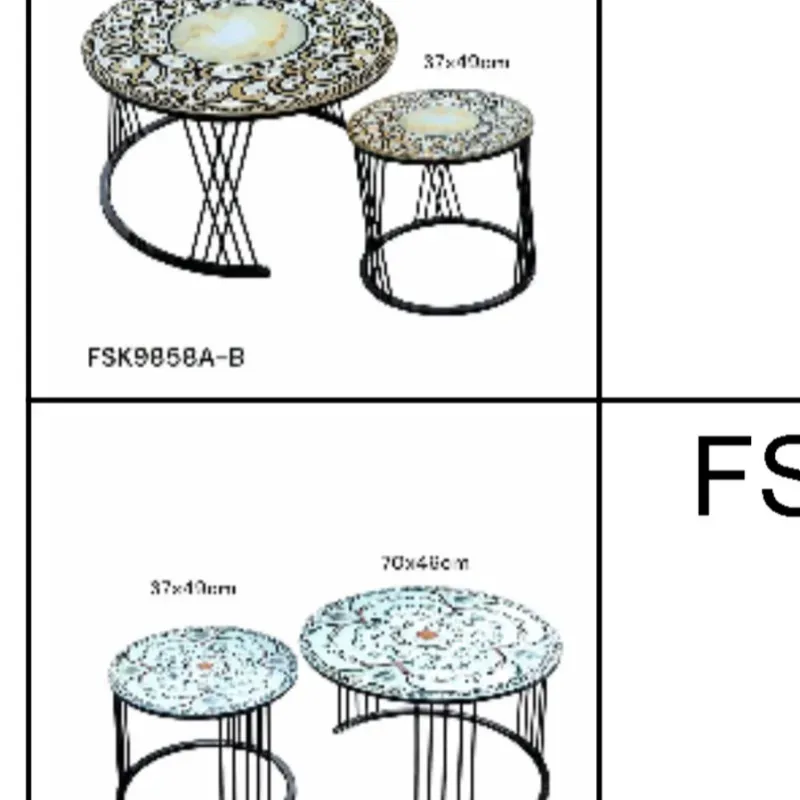 Mesa de centro elegantes y sencilla
