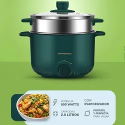 Olla multifuncional con vaporera Premier 2L 900w