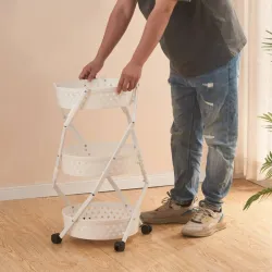 Organizador  blanco  de ruedas