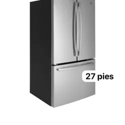 Refrigerador General Electric  con dispensador de agua y fabricador de hielo interno  french door 27 pies