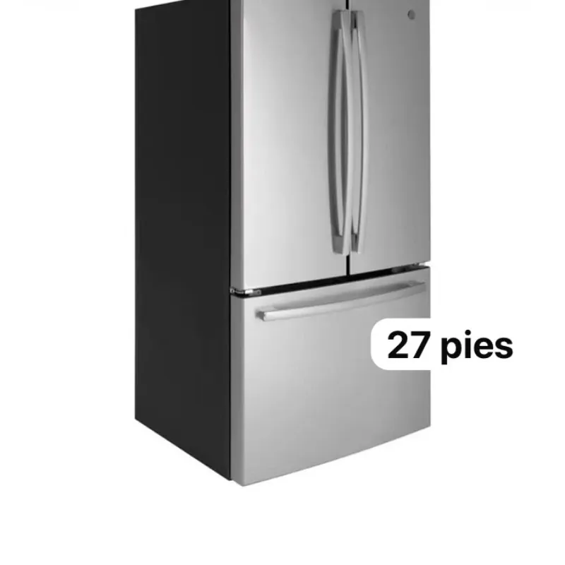 Refrigerador General Electric con dispensador de agua y fabricador de hielo interno french door 27 pies