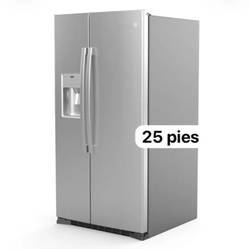 Refrigerador General Electric con dispensador de hielo y agua Side by Side 25 pies