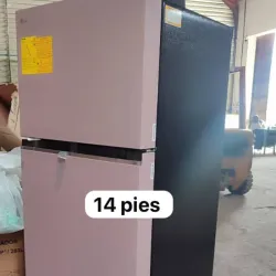 Refrigerador LG 14 pies color rosado arcilla