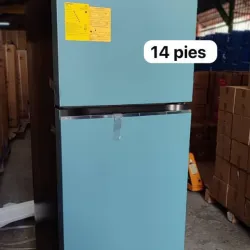 Refrigerador LG color menta arcilla