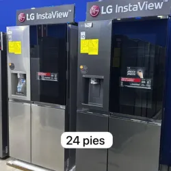 Refrigerador LG Toc Toc 24 pies con dispensador