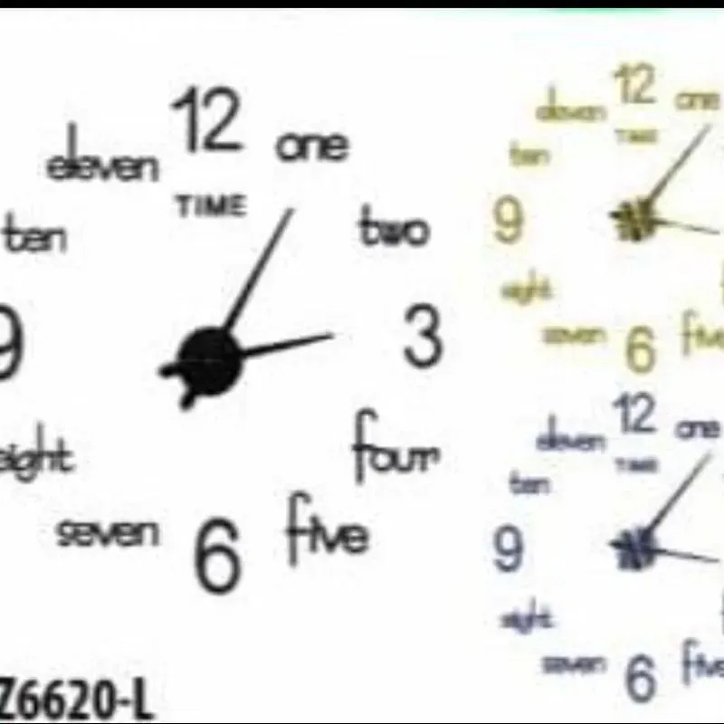 Reloj 3D de Pared