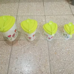 Set de 4 pozuelos con su cuchara