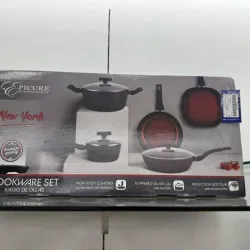 Set de ollas con tapa de cristal