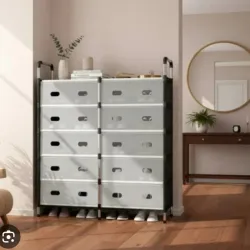 Zapatera organizadora doble con antipolvo