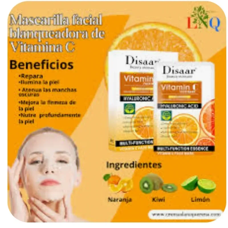 Mascarilla facial de blanqueamiento Dissar