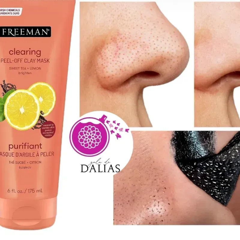 Mascarilla peel off eliminación de puntos negros, marca Freeman