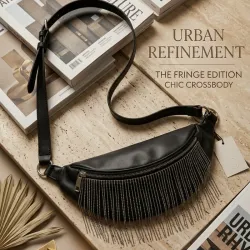 Bolso pequeño negro con brillos