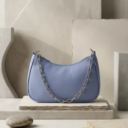 Bolso de hombro azul 