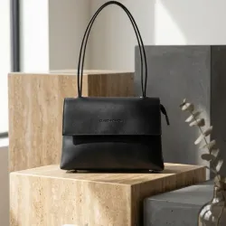 Bolso de hombro negro 