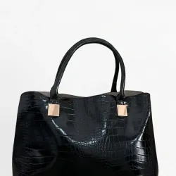Bolso de mano negro 