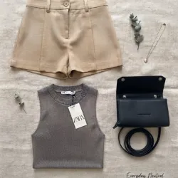 Top Zara Gris