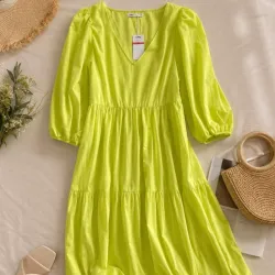 Vestido amarillo largo