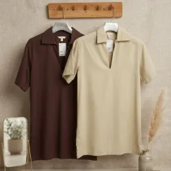 Vestido estilo camisero