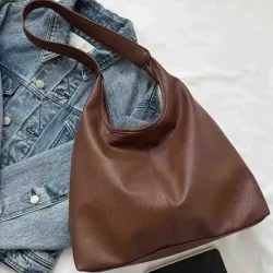 Bolso De Mujer De Piel Sintética Pu De Color Sólido