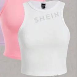 Camisetas de tirantes ajustadas de unicolor con cuello redondo,aptas para el verano 