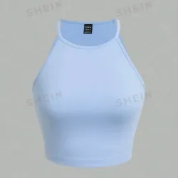 Top De Tanque Para Mujer De Color Sólido Y Con Rayas