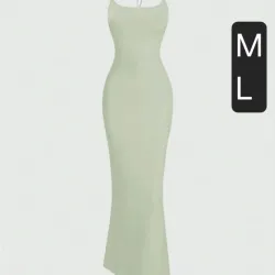 Vestido largo de terciopelo negro minimalista de cuello de atar para ocasiones especiales para mujer
