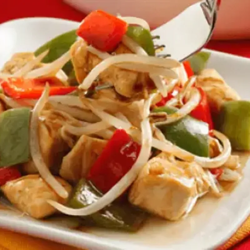 Teppanyaki de pollo