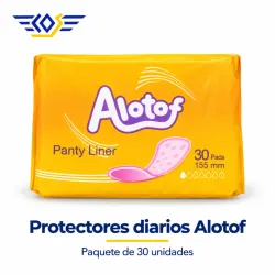 Protectores diarios Alotof, paquete de 30 unidades