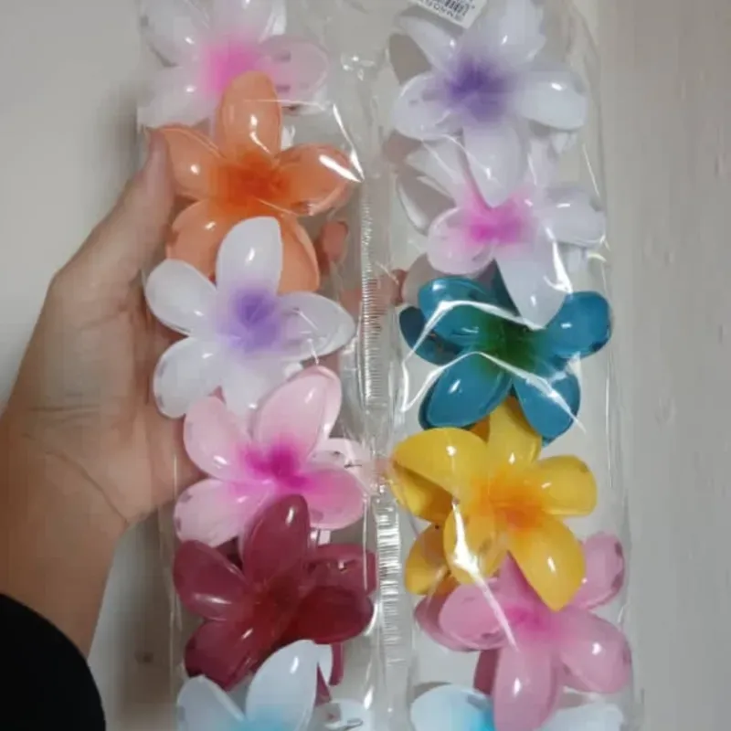 GANCHO FLOR HAWAIANA 2 TONOS