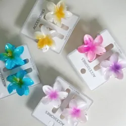 GANCHOS PEQUEÑOS FLOR HAWAIANA
