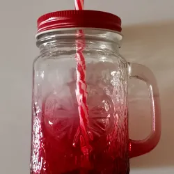 Jarra de cristal con absorbente Rojo