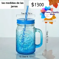 Jarras de Cristal con absorbente Azul