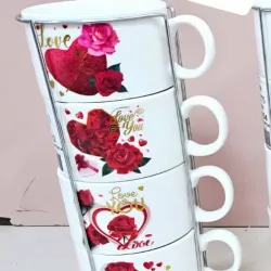 Juego de 4 tazas
