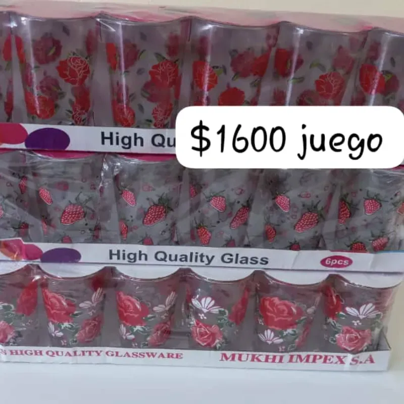 Juegos de 6 vasos 