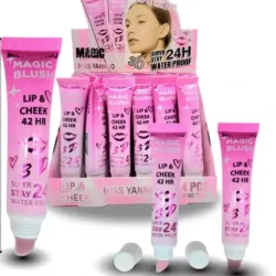 Labial y rubor mágico 2en1