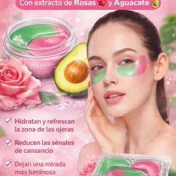 Parches para ojeras con extracto de Rosas 🌹 y aguacate 🥑