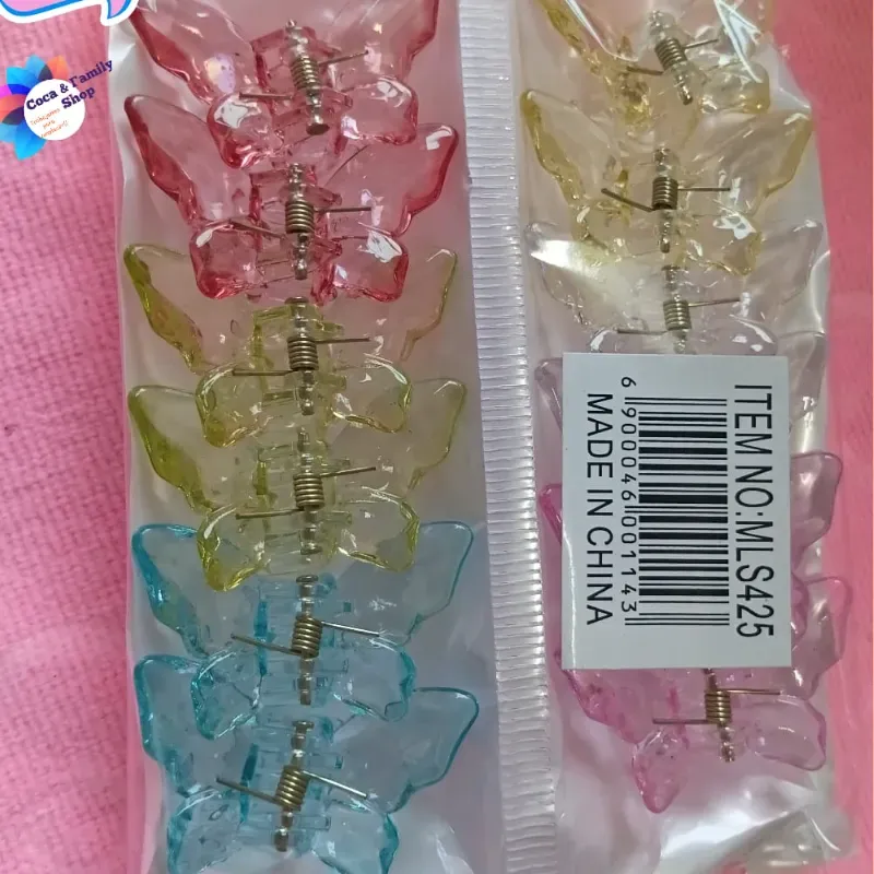 PAREJA DE GANCHOS PEQUEÑOS DE MARIPOSA