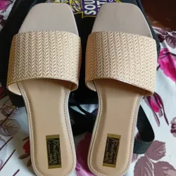 Sandalias de vestir Beige c/ brillo