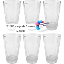 Vasos transparentes modelo 2