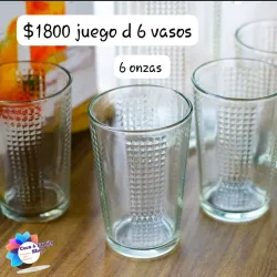Vasos transparentes modelo 3