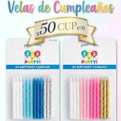 VELAS PARA CUMPLEAÑOS 🎂✨