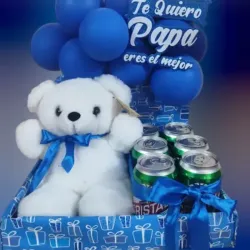 Caja de Regalo con Arco de Globos