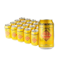 MALTA BUCANERO, CAJA DE 24 LATAS DE 330 ML.