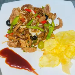Chop suey de pollo