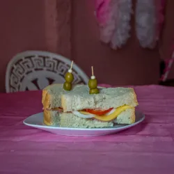 Sándwich de jamón de queso 