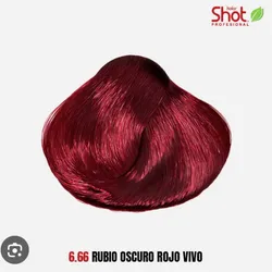6.66 Rubio oscuro rojo vivo
