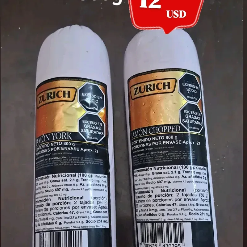 Jamón York y Chopped