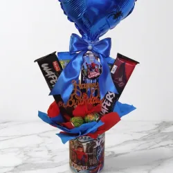 Jarra de Spiderman con Globo y Confituras