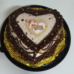 Pastel en forma de corazón