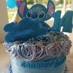 Pastel temático de Stitch 